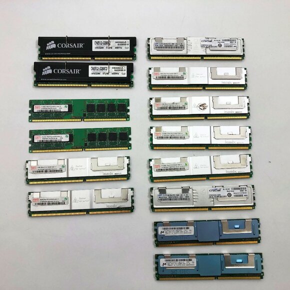 Assorted RAM Lot of 14 6/512MB 6/2GB 2/8GB Corsair Hynix Samsung Untested - Picture 1 of 13
